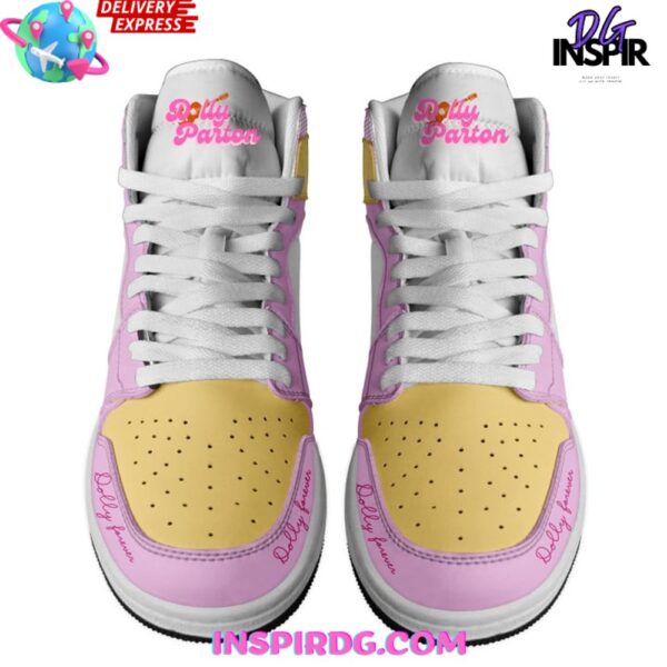 Tubopro Dolly Parton AJ1 High Sneakers Shoes For Men And Women - Image 2