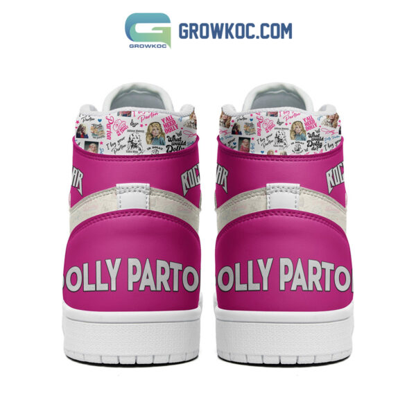 Tubopro Dolly Parton AJ1 High Sneakers Shoes For Men And Women - Image 2