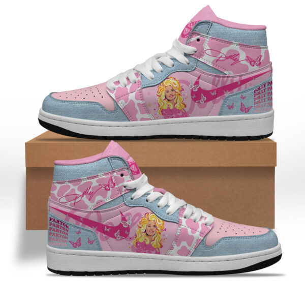 Tubopro Dolly Parton AJ1 High Sneakers Shoes For Men And Women