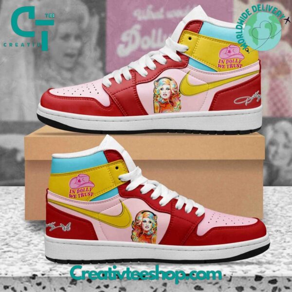 Tubopro Dolly Parton AJ1 High Sneakers Shoes For Men And Women
