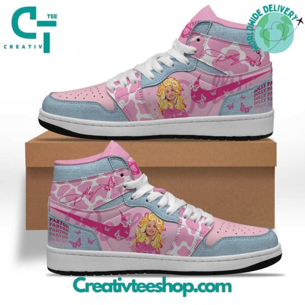 Tubopro Dolly Parton AJ1 High Sneakers Shoes For Men And Women