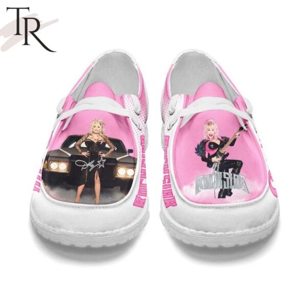 Tubopro Dolly Parton Rockstar Personalized Hey Dude Shoes For Men And Women - Image 4