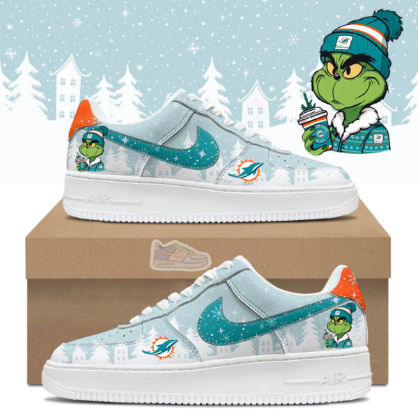 Tubopro Dolphins Football Grinchmas Air Low-Top Sneakers Shoes For Men And Women