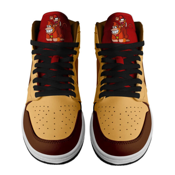 Tubopro Donkey Kong AJ1 High Sneakers Shoes For Men And Women - Image 2