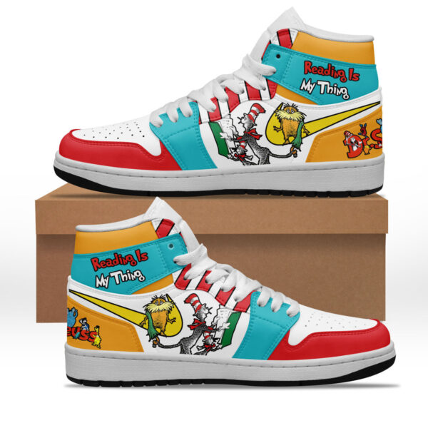 Tubopro Dr. Seuss AJ1 High Sneakers Shoes For Men And Women