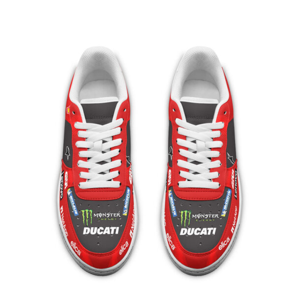 Tubopro Ducati Lenovo Team x Marc Marquez Air Low-Top Sneakers Shoes For Men And Women - Image 3