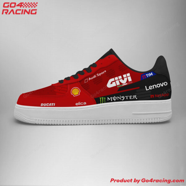 Tubopro Ducati Racing Factory Air Low-Top Sneakers Shoes For Men And Women - Image 2