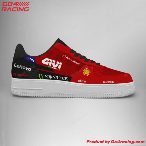 Tubopro Ducati Racing Factory Air Low-Top Sneakers Shoes For Men And Women - Image 3