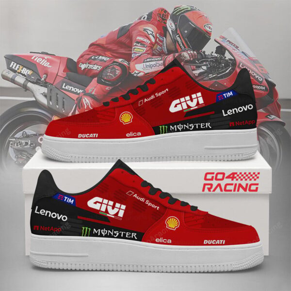 Tubopro Ducati Racing Factory Air Low-Top Sneakers Shoes For Men And Women