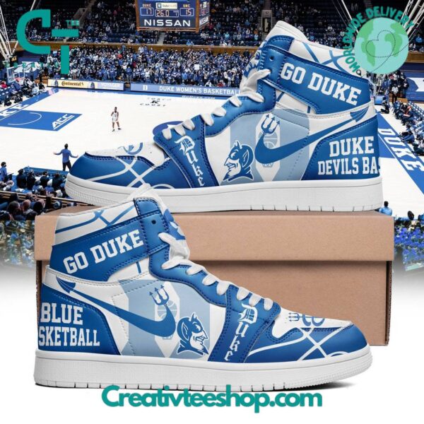 Tubopro Duke Blue Devils AJ1 High Sneakers Shoes For Men And Women