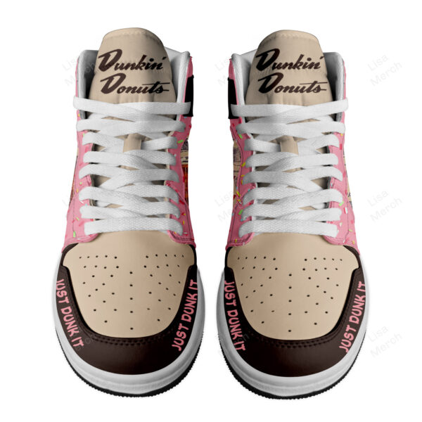 Tubopro Dukkin Donuts AJ1 High Sneakers Shoes For Men And Women - Image 2