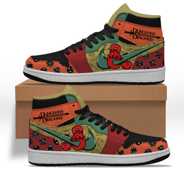 Tubopro Dungeons & Dragons AJ1 High Sneakers Shoes For Men And Women