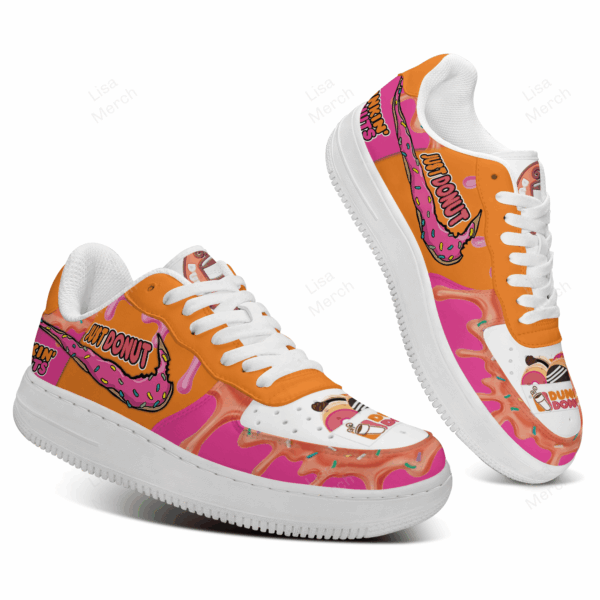 Tubopro Dunkin Donuts Air Low-Top Sneakers Shoes For Men And Women - Image 3