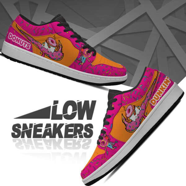 Tubopro Dunkin Donuts AJ1 High Sneakers Shoes For Men And Women - Image 3