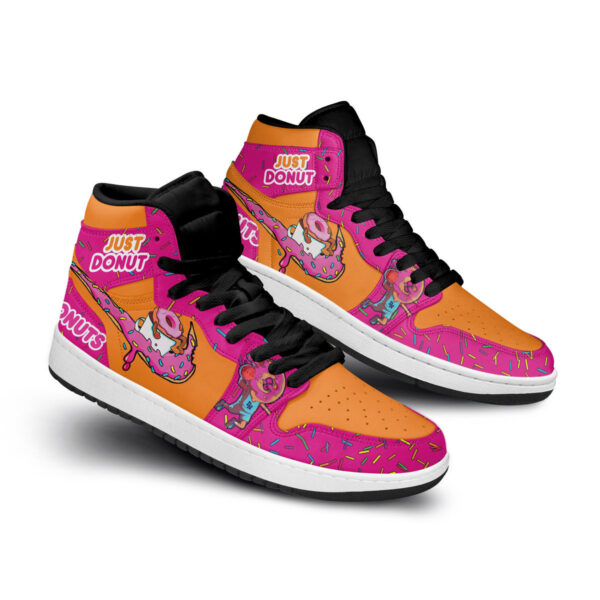 Tubopro Dunkin Donuts AJ1 High Sneakers Shoes For Men And Women - Image 2
