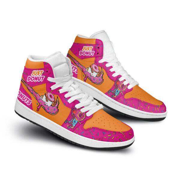 Tubopro Dunkin Donuts AJ1 High Sneakers Shoes For Men And Women - Image 2