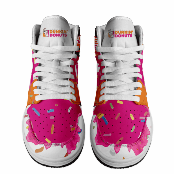 Tubopro Dunkin Donuts AJ1 High Sneakers Shoes For Men And Women - Image 2