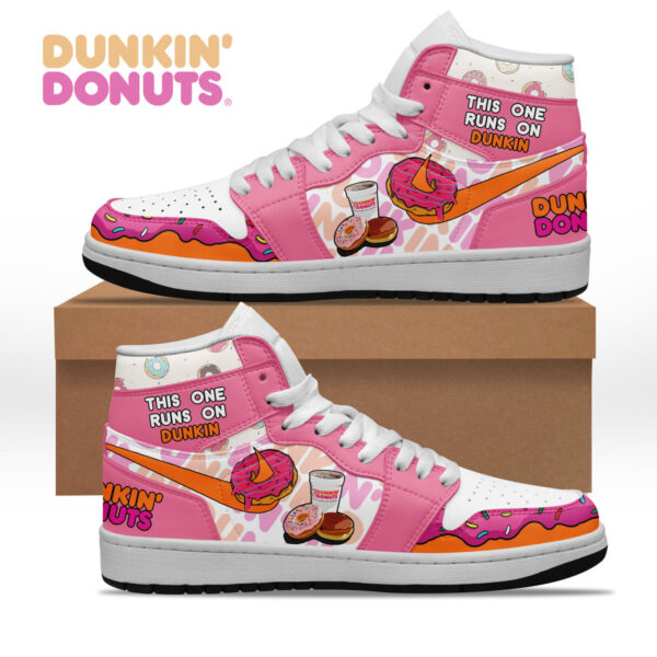 Tubopro Dunkin Donuts AJ1 High Sneakers Shoes For Men And Women