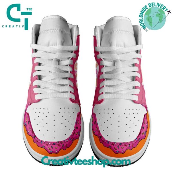 Tubopro Dunkin Donuts AJ1 High Sneakers Shoes For Men And Women - Image 2