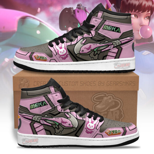 Tubopro D.Va Overwatch AJ1 High Sneakers Shoes For Men And Women