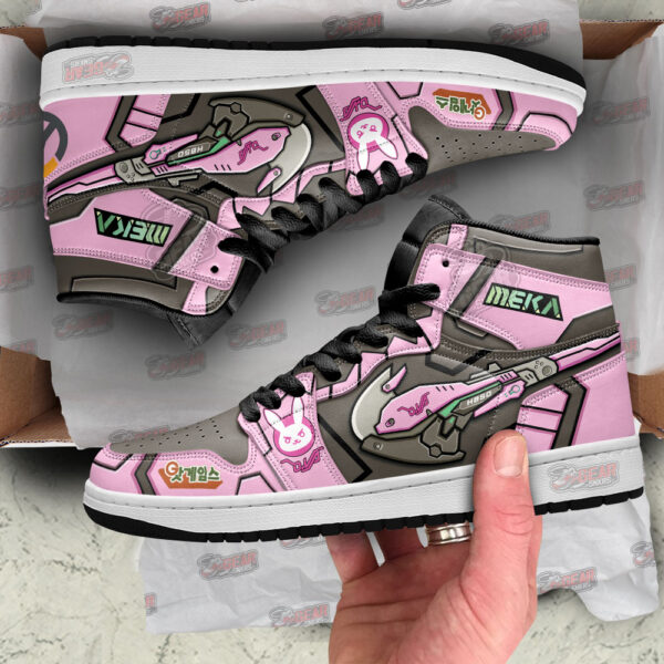 Tubopro D.Va Overwatch AJ1 High Sneakers Shoes For Men And Women - Image 2