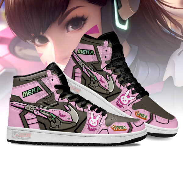 Tubopro D.Va Overwatch AJ1 High Sneakers Shoes For Men And Women - Image 3