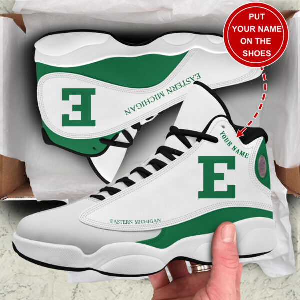 Tubopro Eastern Michigan Eagles AJ13 Sneakers Shoes For Men And Women