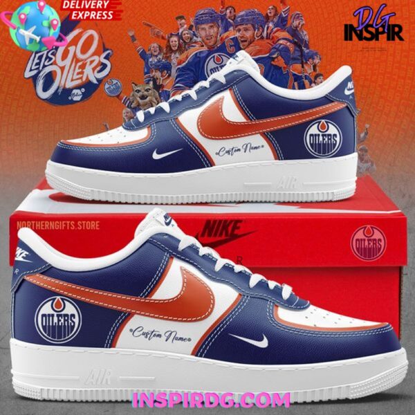 Tubopro Edmonton Oilers Air Low-Top Sneakers Shoes For Men And Women