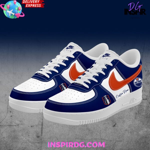 Tubopro Edmonton Oilers Air Low-Top Sneakers Shoes For Men And Women - Image 2