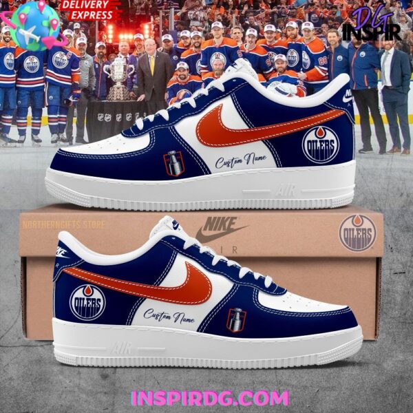 Tubopro Edmonton Oilers Air Low-Top Sneakers Shoes For Men And Women