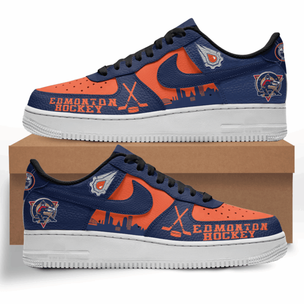 Tubopro Edmonton Oilers Air Low-Top Sneakers Shoes For Men And Women - Image 4