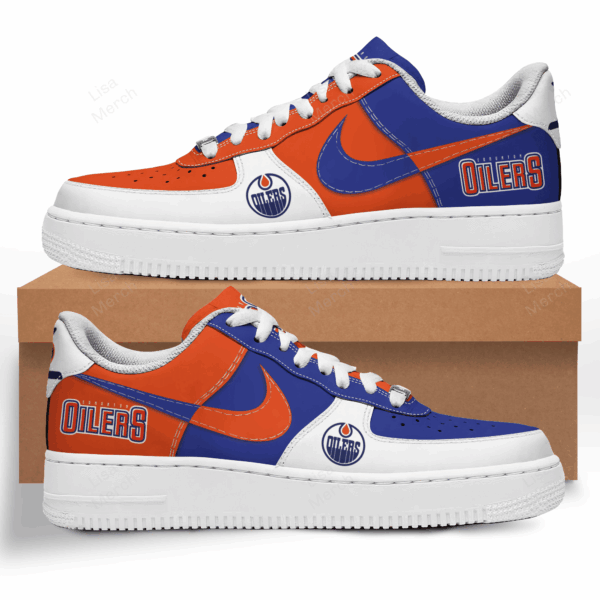 Tubopro Edmonton Oilers Air Low-Top Sneakers Shoes For Men And Women - Image 2