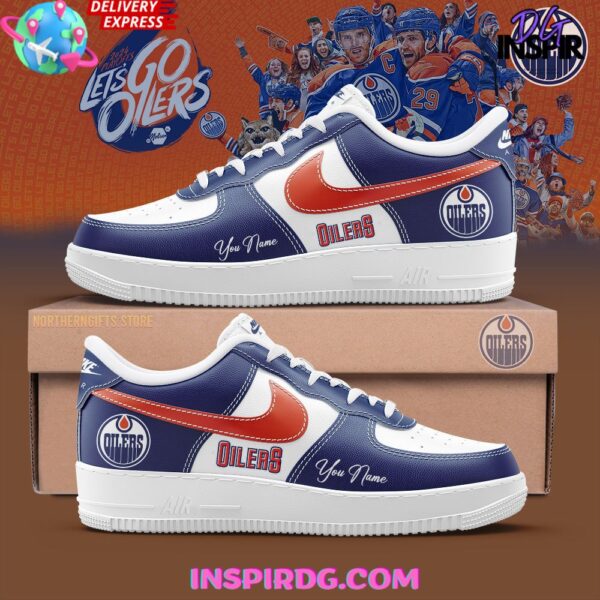 Tubopro Edmonton Oilers Air Low-Top Sneakers Shoes For Men And Women