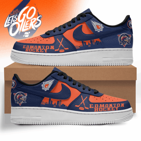 Tubopro Edmonton Oilers Air Low-Top Sneakers Shoes For Men And Women