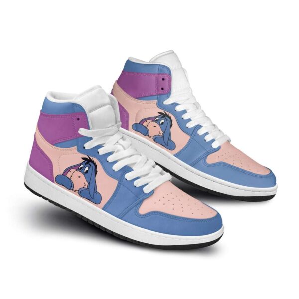 Tubopro Eeyore Donkey Winnie The Pooh Purple Blue AJ1 High Sneakers Shoes For Men And Women