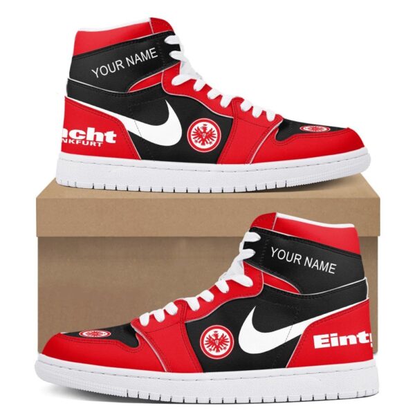 Tubopro Eintracht Frankfurt AJ1 High Sneakers Shoes For Men And Women - Image 2