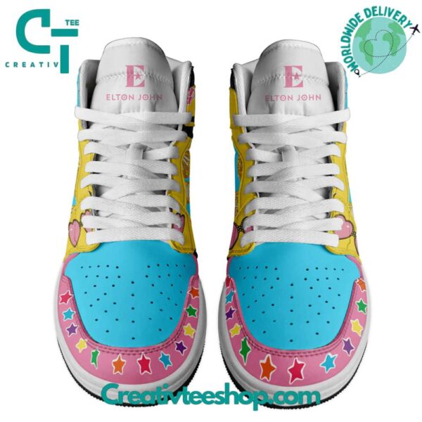 Tubopro Elton John AJ1 High Sneakers Shoes For Men And Women - Image 2