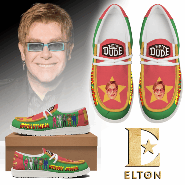 Tubopro Elton John Personalized Hey Dude Shoes For Men And Women