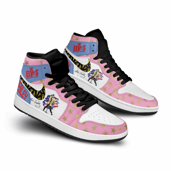 Tubopro Elvis Presley AJ1 High Sneakers Shoes For Men And Women - Image 2