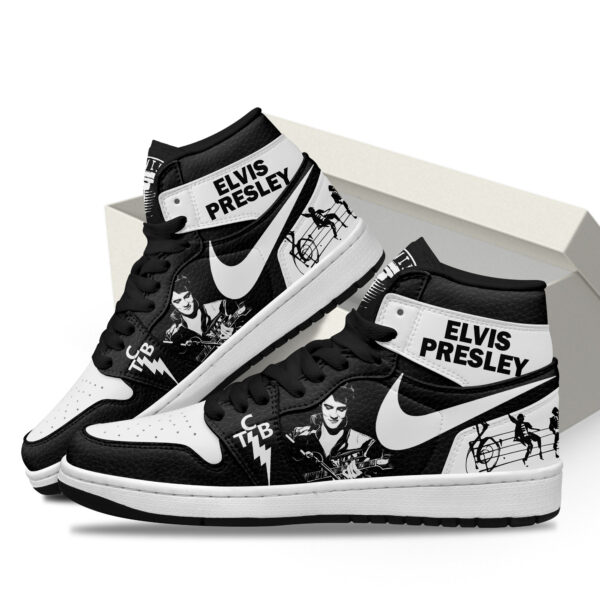 Tubopro Elvis Presley AJ1 High Sneakers Shoes For Men And Women - Image 3