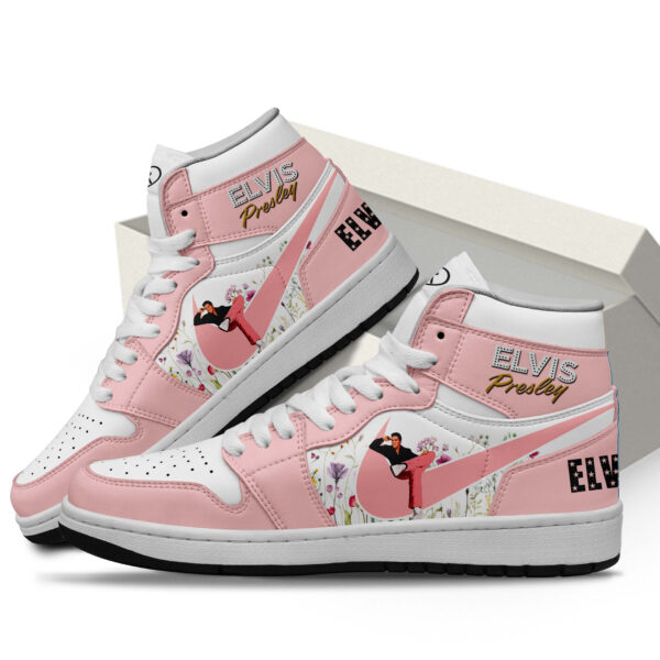 Tubopro Elvis Presley AJ1 High Sneakers Shoes For Men And Women - Image 2