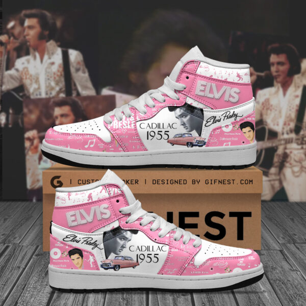 Tubopro Elvis Presley AJ1 High Sneakers Shoes For Men And Women