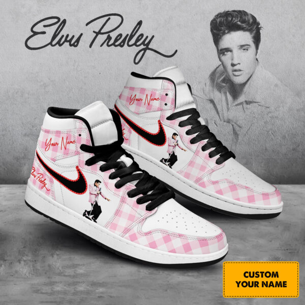 Tubopro Elvis Presley AJ1 High Sneakers Shoes For Men And Women
