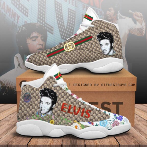 Tubopro Elvis Presley AJ13 Sneakers Shoes For Men And Women - Image 2