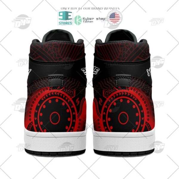 Tubopro Essendon Bombers AFL AJ1 High Sneakers Shoes For Men And Women - Image 3