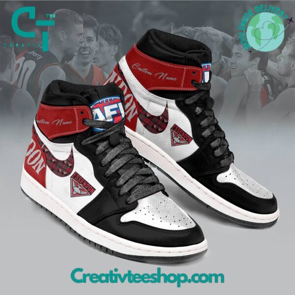 Tubopro Essendon Bombers AJ1 High Sneakers Shoes For Men And Women - Image 3