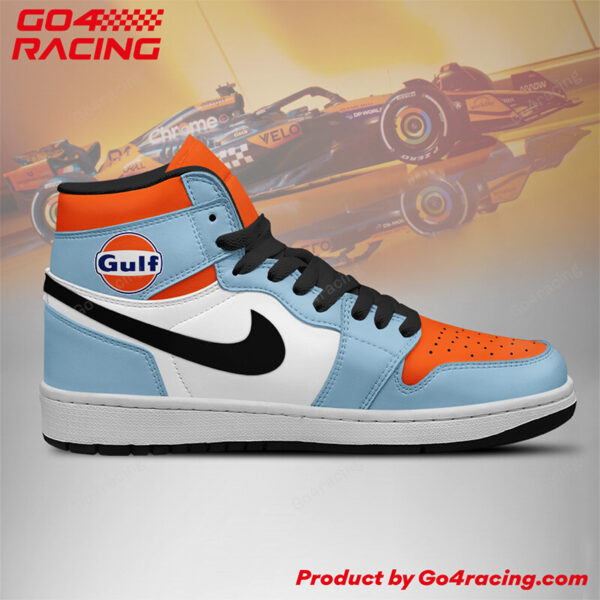 Tubopro Esteban Ocon x Oliver Bearman  Haas AJ1 High Sneakers Shoes For Men And Women - Image 3