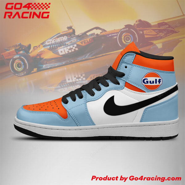 Tubopro Esteban Ocon x Oliver Bearman  Haas AJ1 High Sneakers Shoes For Men And Women - Image 2