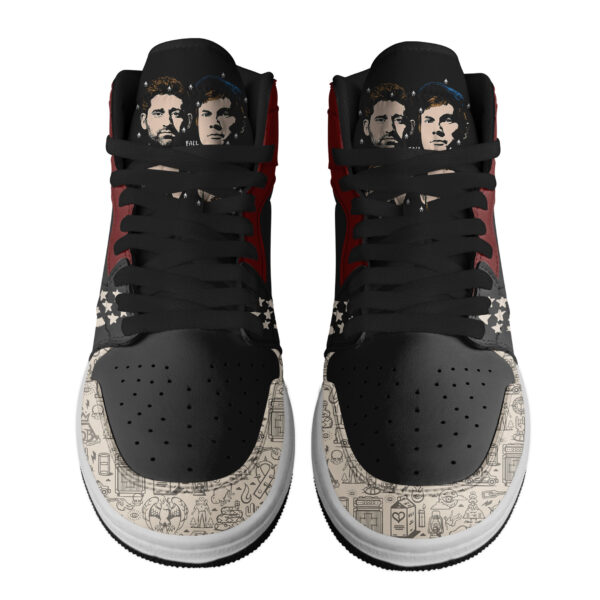 Tubopro Fall Out Boy AJ1 High Sneakers Shoes For Men And Women - Image 3