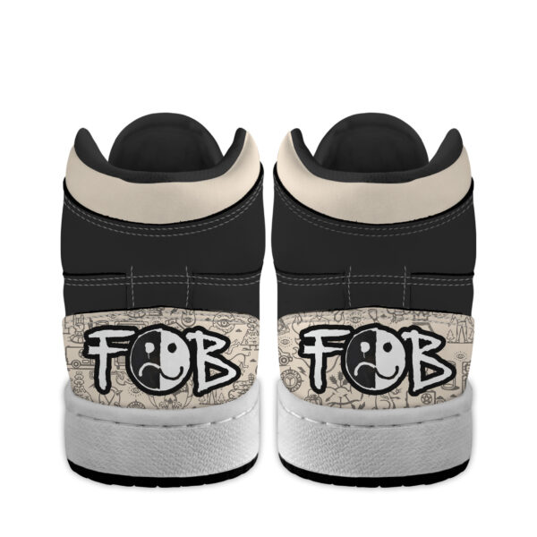 Tubopro Fall Out Boy AJ1 High Sneakers Shoes For Men And Women - Image 4